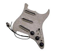 Guitar Pre-Wired Pickguard Guitar Pickups Small Double Track Humbucker Pickups 16-Way Tone Combin Type Fully Loaded Pickguard Pickups Set For ST (Color : 10)