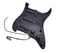 Guitar Pre-Wired Pickguard Guitar Pickups Small Double Track Humbucker Pickups 16-Way Tone Combin Type Fully Loaded Pickguard Pickups Set For ST (Color : 4)