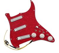 Guitar Pre-Wired Pickguard Guitar Pickups Small Double Track Humbucker Pickups 16-Way Tone Combin Type Fully Loaded Pickguard Pickups Set For ST (Color : 2)