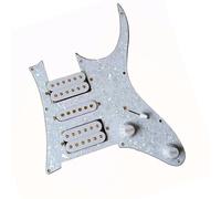 Guitar Pre-Wired Pickguard Loaded Prewired Pickguard With White Humbucker Pickups Set Harness For Guitar (Color : White)