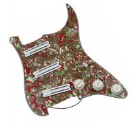 Guitar Pre-Wired Pickguard Pickguard White Pickup Dual Hot Rails Humbucker Pickup Versatility Pre-wired Pickguard For Guitars