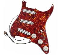Guitar Pre-Wired Pickguard Pickguard White Pickups Dual Hot Rails Humbucker Pickups Versatility Pre-Wired Pickguard For Guitars