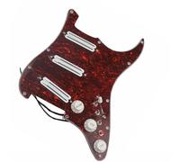 Guitar Pre-Wired Pickguard Pickguard White Pickups Dual Hot Rails Humbucker Pickups Versatility Pre-Wired Pickguard For Guitars