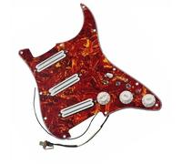 Guitar Pre-Wired Pickguard Pickguard White Pickups Dual Hot Rails Humbucker Pickups Versatility Pre-Wired Pickguard For Guitars