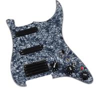 Guitar Pre-Wired Pickguard Prewired ST Guitar Pickguard Set Multifunction Coil Split SSH Mini Humbucker Pickup High Output Wiring Harness 1 Set (Color : Blue)