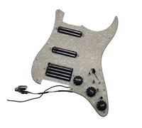Guitar Pre-Wired Pickguard Prewired ST Guitar Pickguard Set Multifunction Coil Split SSH Mini Humbucker Pickup High Output Wiring Harness 1 Set (Color : Yellow)
