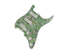 Guitar Pre-Wired Pickguard SSS Prewired Pickguard Set Multifunction White Single Coil Ceramics Pickups Welding Harness Guitar Accessories (Color : 17)