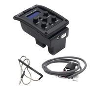 Guitar Preamp Amplifier with 4-Band Equalizer and LCD Tuner, 6.5mm Output Pickup for Acoustic Electric Guitars, Perfect for Live Performance, Studio Recording, Practice by Musicians