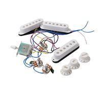 Guitar Prewired Harness 3Pcs Electric Guitar Wiring Harness Prewired Pickups And 5-Way Converter 2T1V Pickup Harness Kit Guitar Pickup Wiring Harness