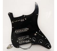 Guitar Prewired Loaded Pickguard Set for Fender ST SSH Compatible with Wilkinson Alnico 5 Single Coil & Humbucker Pickups, Pots & Wiring (#1)