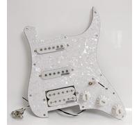 Guitar Prewired Loaded Pickguard Set for Fender ST SSH Compatible with Wilkinson Alnico 5 Single Coil & Humbucker Pickups, Pots & Wiring (#5)