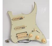 Guitar Prewired Loaded Pickguard Set for Fender ST SSH Compatible with Wilkinson Alnico 5 Single Coil & Humbucker Pickups, Pots & Wiring (#2)