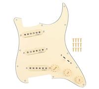Guitar Prewired Pickguard, Alnico V Magnet Loaded SSS Pickups Elegant Guitar Decoration with 1 Volume, 2 Tone Knobs, 5 Gear Switch and Full Set of Wire