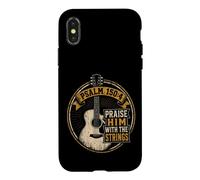Guitar Psalm 150:4 Praise Him With The Strings Vintage Gift Case for iPhone X/XS