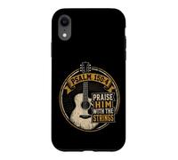 Guitar Psalm 150:4 Praise Him With The Strings Vintage Gift Case for iPhone XR