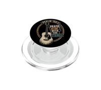 Guitar Psalm 150:4 Praise Him With The Strings Vintage Gift PopSockets PopGrip for MagSafe