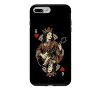 Guitar Queen Of Hearts Card Guitarist Music Lover Gift Case for iPhone 7 Plus/8 Plus