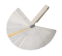 Guitar Radius Gauges, 9Pcs Understring Radius Gauges, 32 Blades String Action Gauge Ruler Stainless Steel Guitar Luthier Tools, String Action Ruler for Electric, Bass, Acoustic