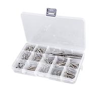 Guitar Repair Screw Kit, 9 Types Electric Guitar Screw Set Stainless for Luthier for Metal and Iron Maintenance (Silver)