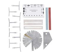 Guitar Repair Tool Kit, Guitare Set, 9 less Steel Radius s with 32 Feeler, Polishing Blocks and Guard s, Complete Adjustment Tools