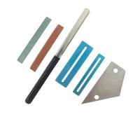Guitar Repair Tool Set Fretboard And Fret Grinding Triangle Ruler Spacer Grinding Stone Musical Instrument Accessories