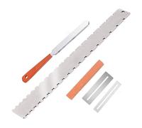Guitar Repair Tools T-shaped Ruler Nine-piece Set Notch Ruler Leveling Ruler Fret Spacer Stone (Color : 01)