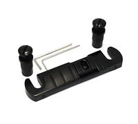 Guitar Replacement Parts 1 Set Wraparound Guitar Bridge Tailpiece (Color : 1set Black)