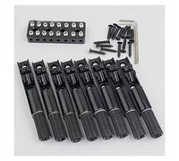 Guitar Replacement Parts 6/7/8 Pieces Single String Fan Guitar Bridge - Headless Fixed Fanned Bridges For Electric Guitar (Color : 8 PCS)