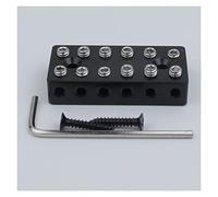 Guitar Replacement Parts 6/7/8 Pieces Single String Guitar Bridge Headless Fixed Bridges For Electric Guitar Black (Color : 6 string lock)