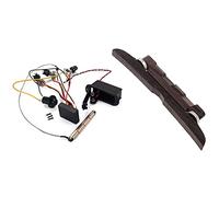 Guitar Replacement Parts Adjustable Rosewood Mandolin Guitar Bridge & Guitar Pickup Preamp Treble And Volume Control