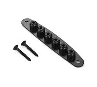 Guitar Replacement Parts Electric Guitar Parts Metal Bridge String Through Body Ferrules Bushing Plate For Guitar Replacement (Color : Black)