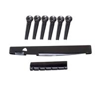 Guitar Replacement Parts Portable 6 Strings Guitar Bridge Pegs Nut Tailpiece Accessories for Guitar Acoustic Guitar Bridge Pins for Guitar