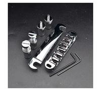 Guitar Replacement Parts Roller Guitar Bridge Locking Tune-O-matic Bridge Tailpiece Tail For LP Electric Guitar (Color : Chrome)