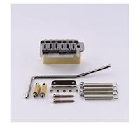 Guitar Replacement Parts Super Quality 2 Points Tremolo System Bridge With Stainless Steel/Brass Saddle Block (Color : LH S saddle B block)