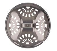 Guitar Resonator Cover 283x25mm, Bronze Aluminum Alloy Sound Hole Cover Plate, Decorative Perforated Design for Resophonic Guitar, Optimal Sound Projection with Easy Installation