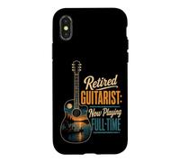 Guitar Retirement Retired Guitarist Now Playing Full Time Case for iPhone X/XS