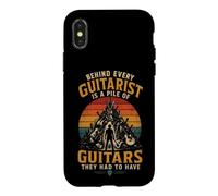 Guitar Retro Behind Every Guitarist Is A Pile Of Guitars Case for iPhone X/XS