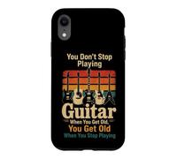 Guitar Retro You Don't Stop Playing When You Get Old Gift Case for iPhone XR