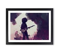 Guitar Rock Band Vol.1 H1022 Framed Print for Living Room Bedroom Home Office Décor, Wall Art Picture Ready to Hang, Black A4 Frame (34 x 25 cm)