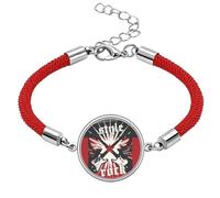 Guitar Rock Passion Combination Pattern Lucky Red String Bracelet Rope Bracelet Handmade