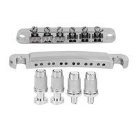Guitar Roller Saddle Bridge 12 Strings Zinc Alloy Tune-o-Matic Tailpiece Set with Studs Mounting Accessories for Guitar Parts