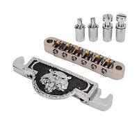 Guitar Roller Saddle Bridge Metal Tiger Silver Decorative Electric Guitar Bridge Replacement