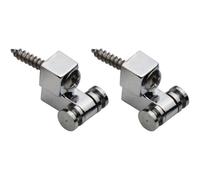 Guitar Roller String Retainer Trees Pair, Black Metal Headstock Guide with Smooth Roller Design, Replacement Parts for Electric Guitar Setup, Maintenance and Path Adjustment (Chrome)