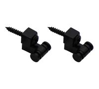 Guitar Roller String Retainer Trees Pair, Black Metal Headstock Guide with Smooth Roller Design, Replacement Parts for Electric Guitar Setup, Maintenance and Path Adjustment (Black)