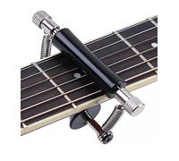 Guitar Rolling Capo Sliding Capo Adjustable Capo Rubber and Stainless Steel Capo for Tuning Tone of String Instruments Like Folk Classic Acoustic Electric Guitar Ukulele Mandolin Banjo