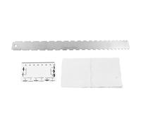 Guitar Ruler Set Stainless Steel High Accuracy Guitar Neck Notched Straight Edge String Action Gauge Ruler Set for Electric Folk Classical Guitars Luthiers Musicians