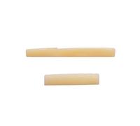 Guitar Saddle and Nut, 2pcs Real Bone Material for 6-String Acoustic Guitars, Natural Dense Bone Accessories Enhance Resonance Timbre
