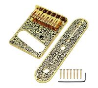 Guitar Saddle Bridge Plate | Precise Tuning Electric Guitar Hardware | Zinc Alloy Control Panel Set For Restoration & Performance | Non-Slip Bridges With 7 Screws & Wrench Fors Repair Shop, 1 Sets