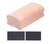 Guitar Sanding Tool Wooden Sanding Block Replaceable Sandpaper Frets Shaping Set Suitable for Polishing Guitar Maintenance