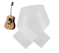 Guitar Scratch Plate - 7 Inch Transparent Guard, Anti Scraper Dust Board, Protective Sheet | Clear Pickguard For Musicians, Professional Guitarists Playing Acoustic Or Electric Instrument